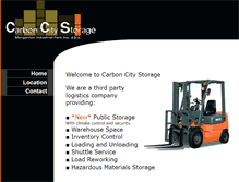 Tablet Screenshot of carboncitystorage.com